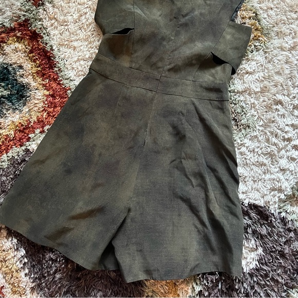 Ronny Kobo Rhoda Snake Print Bandeau Cutout Silk Rimper - Picture 10 of 11